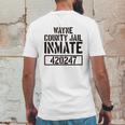 Wayne County Jail Inmate Prison Halloween Costume Mens Back Print T-shirt Funny Gifts