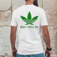 Weed Worlds Dopest Dad Funny Mens Back Print T-shirt Funny Gifts