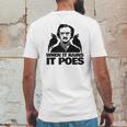 When It Rains It Poes Funny Edgar Allan Poe Mens Back Print T-shirt Funny Gifts