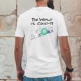 The World Vs Virus Fight Virus Cartoon Mens Back Print T-shirt Funny Gifts