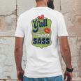 Yall Can Kiss My Southern Sass Southern Charm Collection On A Coral Mens Back Print T-shirt Funny Gifts