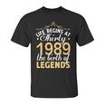 30Th Birthday Gift Vintage 1989 Classic Unisex T-Shirt