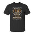 36Th Birthday 36 Years Old Retro Vintage April 1985 Ver2 Unisex T-Shirt