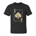 Ace Of Spades Playing Card Halloween Glam Costume Unisex T-Shirt