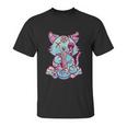 Anime Aesthetic Pastel Goth Ramen Noodle Cat Gifts Unisex T-Shirt