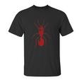 Ant In Red Retro Vintage Drawing Unisex T-Shirt