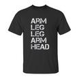 Arm Leg Leg Arm Head Allah Nge 5 Percent Unisex T-Shirt