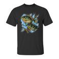 Bluegill Illustration Fishing Unisex T-Shirt