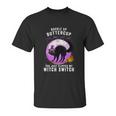 Buckle Up Buttercup Scary Halloween Black Cat Costume Witch Unisex T-Shirt