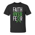 Cerebral Palsy Awareness Month Faith Over Fear Brain Damage Unisex T-Shirt