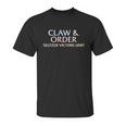 Claw And Order Seltzer Victims Unit Shirt Unisex T-Shirt