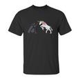 Darth Vader Vs Unicorn Unisex T-Shirt