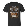 Das Leben Beginnt Mit 61 Jahrgang 1958 Die Geburt Von Legenden Unisex T-Shirt