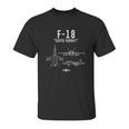 F18 Super Hornet Navy Fighter Attack Jet Unisex T-Shirt