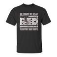 On Fridays We Wear Red To Support Our Troops Unisex T-Shirt