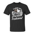 Funny American Foxhound I Love My Stinky Dog Unisex T-Shirt