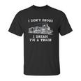 Funny Model Train Engineer Conductor Unisex T-Shirt