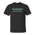 Geologist Rock Star Definition Funny Geology Gifts Unisex T-Shirt