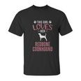 This Girl Loves Her Redbone Coonhound Dog Lover Unisex T-Shirt