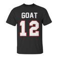 The Goat 12 Jersey 5 Time Champ New England Football Unisex T-Shirt