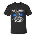 Good Girls Bad Girls Pool Player Billiards Unisex T-Shirt