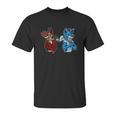 Good Vs Evil Doberman Pinscher Wolf Dog Furry Unisex T-Shirt