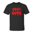 Goth Halloween 666 Cute Unisex T-Shirt