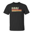 Haas Surname Funny Retro Vintage 80S 90S Birthday Reunion Unisex T-Shirt