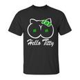 Hello Titty Irish Clover Unisex T-Shirt