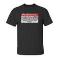 Homeschool Warning Unsocialized Homeschooler Gift Unisex T-Shirt