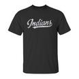 Indians Mascot Vintage Sports Name Design Unisex T-Shirt