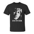 John Denver Tops Short Sleeved Round Neck Unisex T-Shirt