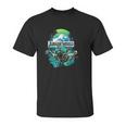 Jurassic World Blue Green Jungle Velociraptor Attack Unisex T-Shirt