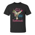 Just A Girl Who Loves Taekwondo Unicorn Tae Kwon Do Gift Graphic Design Printed Casual Daily Basic Unisex T-Shirt