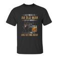 Kelpie An Old Man With A Whisky And A Dog Sitting Near Unisex T-Shirt