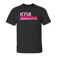 Kyla Name Personalized Retro Vintage 80S 90S Style Unisex T-Shirt