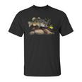 Largemouth Bass Chasing A Vertical Fishing Lure Unisex T-Shirt