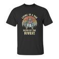 Living In A Van By The River Motivational La De Frikin Da Unisex T-Shirt