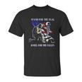 Marine Corps Marine Devil Dog First In Last Out Unisex T-Shirt