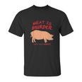 Meat Is Murder Tasty Murder Bacon By Zany Unisex T-Shirt