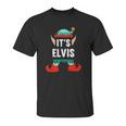 Mens Its Elvis Elf Personalized First Name Unisex T-Shirt