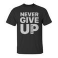 Mohamed Salah Never Give Up Unisex T-Shirt