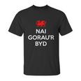 Nai Goraur Byd Worlds Best Nephew Welsh Wales Great Gift Unisex T-Shirt