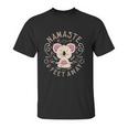 Namaste Stay 6 Feet Away Social Distancing Yoga Design Unisex T-Shirt