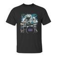 Nasa Space Drum Playing Astronaut Unisex T-Shirt