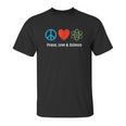 Neil Degrasse Tyson Peace Love & Science Unisex T-Shirt