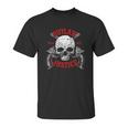 Outlaw Justice With Skull And Pistols Unisex T-Shirt