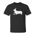 Pembroke Welsh Corgi Easter Bunny Dog Silhouette Unisex T-Shirt