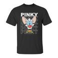 Pinky And The Brain Pinky Text Stack Big Face Unisex T-Shirt