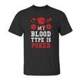 Poker-My Blood Type Is Poker Unisex T-Shirt